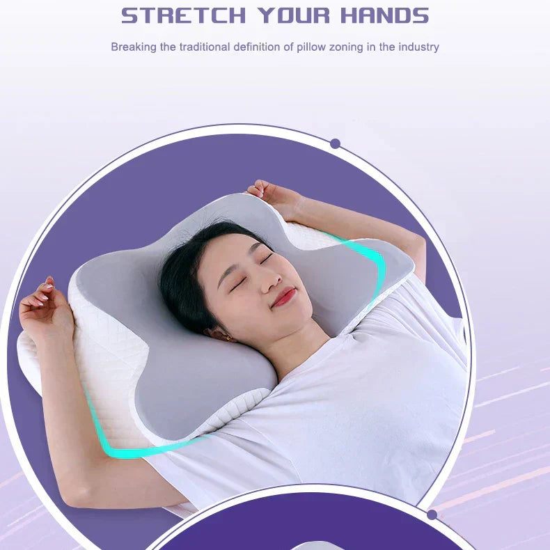 Orthopedic Memory Foam Pillow β Butterfly Shape for Neck Support